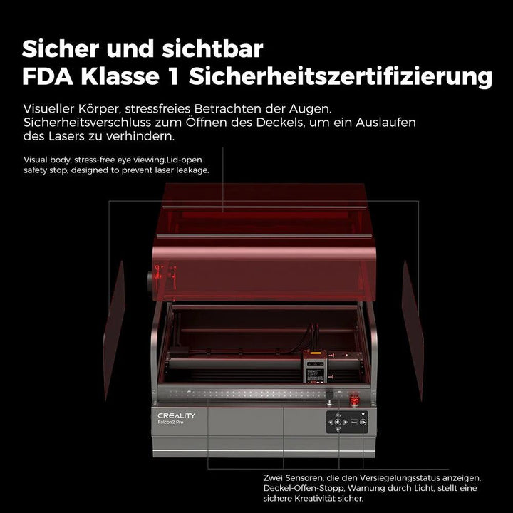 Creality Falcon2 Pro geschlossener Laser-Gravierer Laser 3ddruckboss