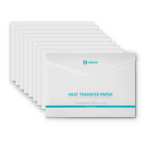 LOKLiK papier do transferu ciepła - ciemny - opakowanie 8 sztuk