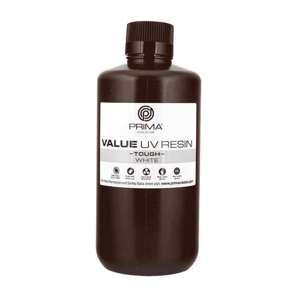 Żywica UV PrimaCreator Value Tough (podobna do ABS) - 1000 ml - Biała