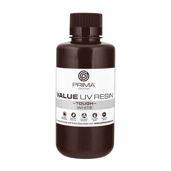 PrimaCreator Value Tough UV-Harz (ABS podobny) - 500 g - Biały