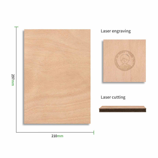 xTool mahoniowa sklejka 2,5 mm (opakowanie 6 sztuk)